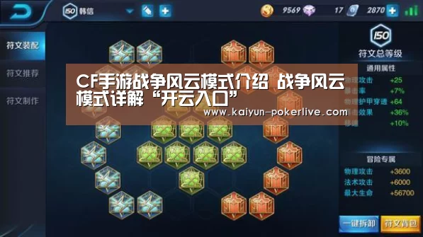 CF手游战争风云模式介绍 战争风云模式详解“开云入口”(图4) 开云篮球